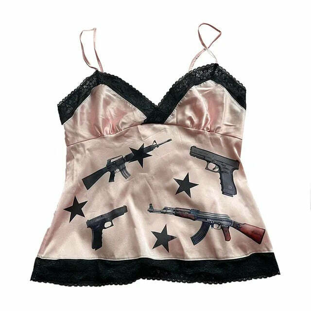 Love Roulette Gun Tank Top in Pink - Trendy Outfit Ideas for Every Occasion