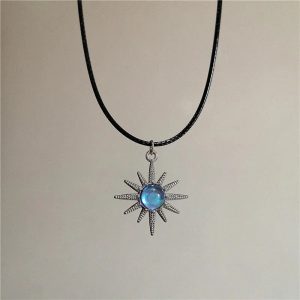 Lunar Glow & Angel Heart Necklace: Perfect for Concerts & Date Nights