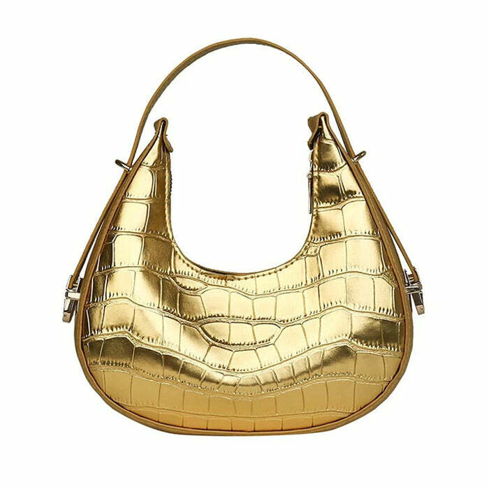 Metallic Aesthetic Hobo Bag: Perfect for Concerts, Outfits & Everyday Style