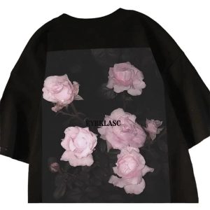 Midnight Bloom Graphic T-Shirt: Trendy Outfit Ideas for Every Occasion