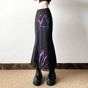 Midnight Bloom Maxi Skirt: Perfect for Spring Outfits & Concert Outfit Ideas