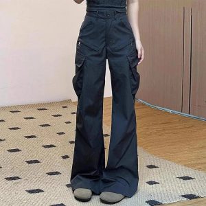 Midnight Cargo Flare Pants: Trendy Outfit Ideas for Every Occasion