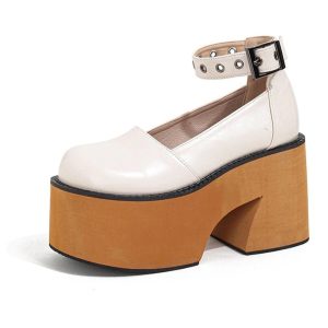 Midnight Edge Block Heel Shoes: Perfect for Concerts, Date Nights