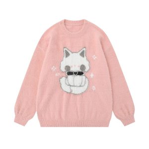 Midnight Kitty Fuzzy Sweater: Cozy Outfit Ideas for Every Occasion