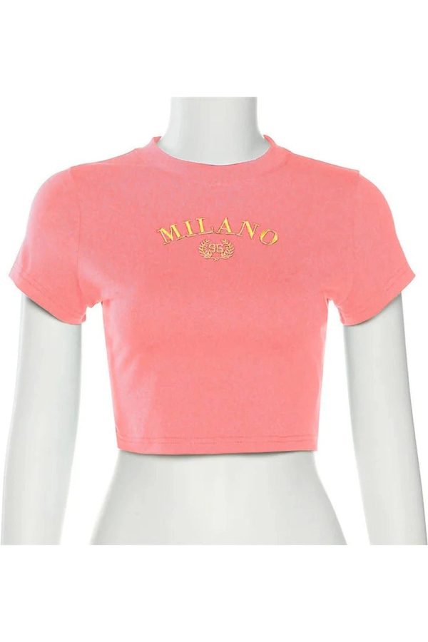 Milano Crest Cropped Top: Trendy Outfit Ideas for Spring & Beyond