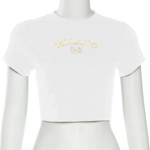 Milano Crest Cropped Top: Trendy Outfit Ideas for Spring & Beyond