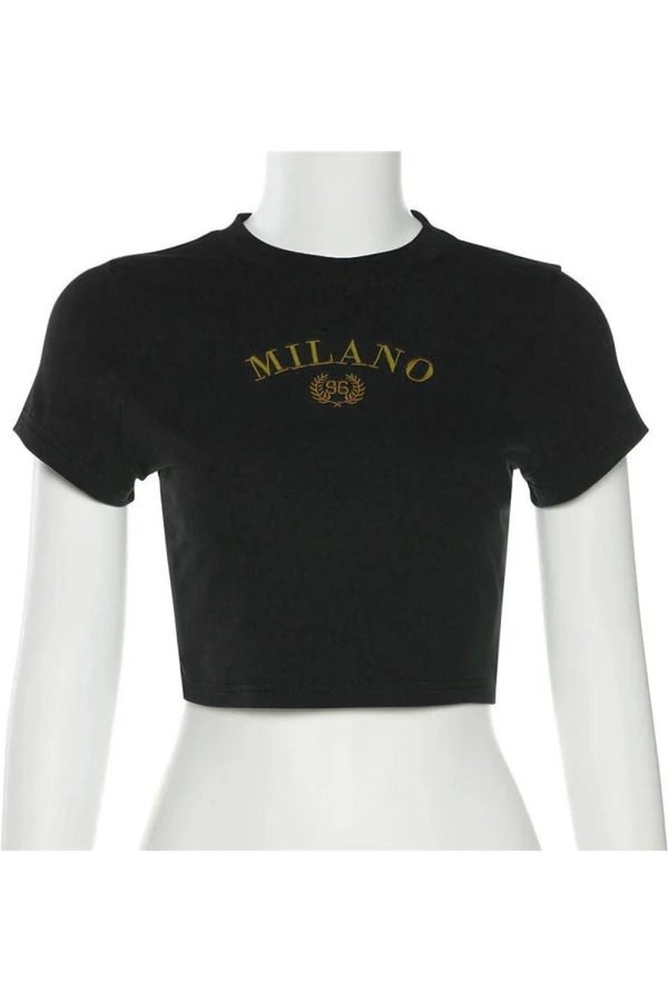 Milano Crest Cropped Top: Trendy Outfit Ideas for Spring & Beyond