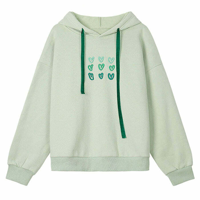 Mint Aesthetic Heart Hoodie: Trendy Outfit Ideas for Every Occasion