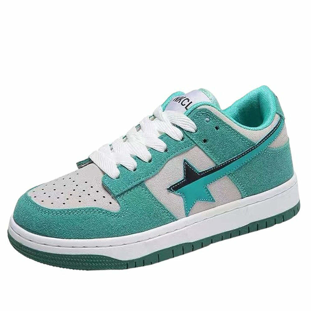 Mint Green Star Sneakers: Perfect for Spring Outfits & Concert Outfit Ideas