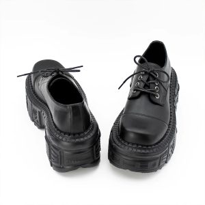 Monolith Platform Derby Shoes: Perfect for Concerts, Casual Outfits