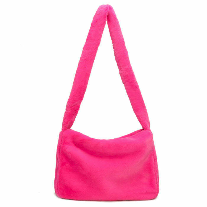 Neon Fuzzy Bag: Perfect Accessory for Concert Outfits & Spring Styles