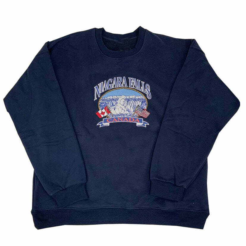 Niagara Falls Embroidery Sweatshirt: Perfect for Casual Outfits & Travel