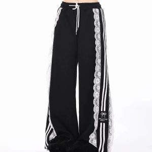 Noir Romance Track Pants: Chic Outfit Ideas for Casual & Concert Looks