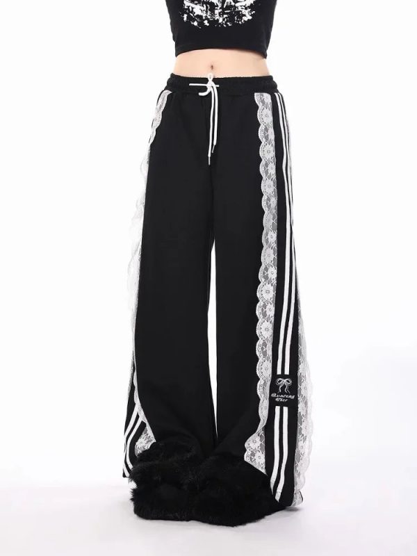 Noir Romance Track Pants: Chic Outfit Ideas for Casual & Concert Looks