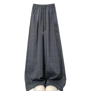 Oversized Plaid Slouchy Pants - Cute 2000s Outfits & Y2K Fashion Inspiration