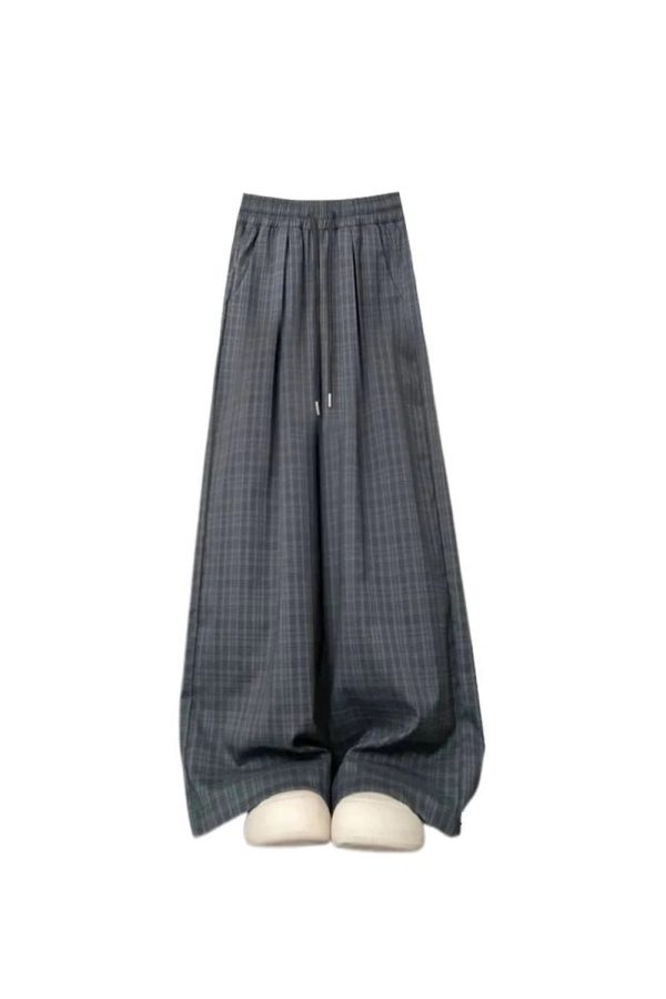 Oversized Plaid Slouchy Pants - Cute 2000s Outfits & Y2K Fashion Inspiration