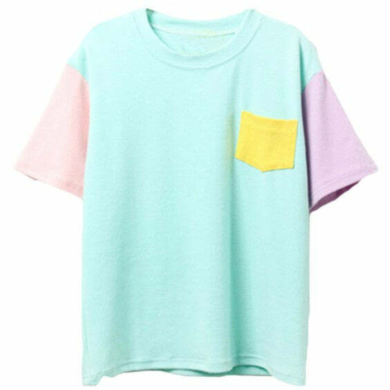 Pastel Combo T-Shirt: Trendy Outfit Ideas for Spring & Casual Outfits