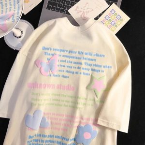 Pastel Dreams Oversized T-Shirt: Perfect for Spring Outfits & Casual Looks