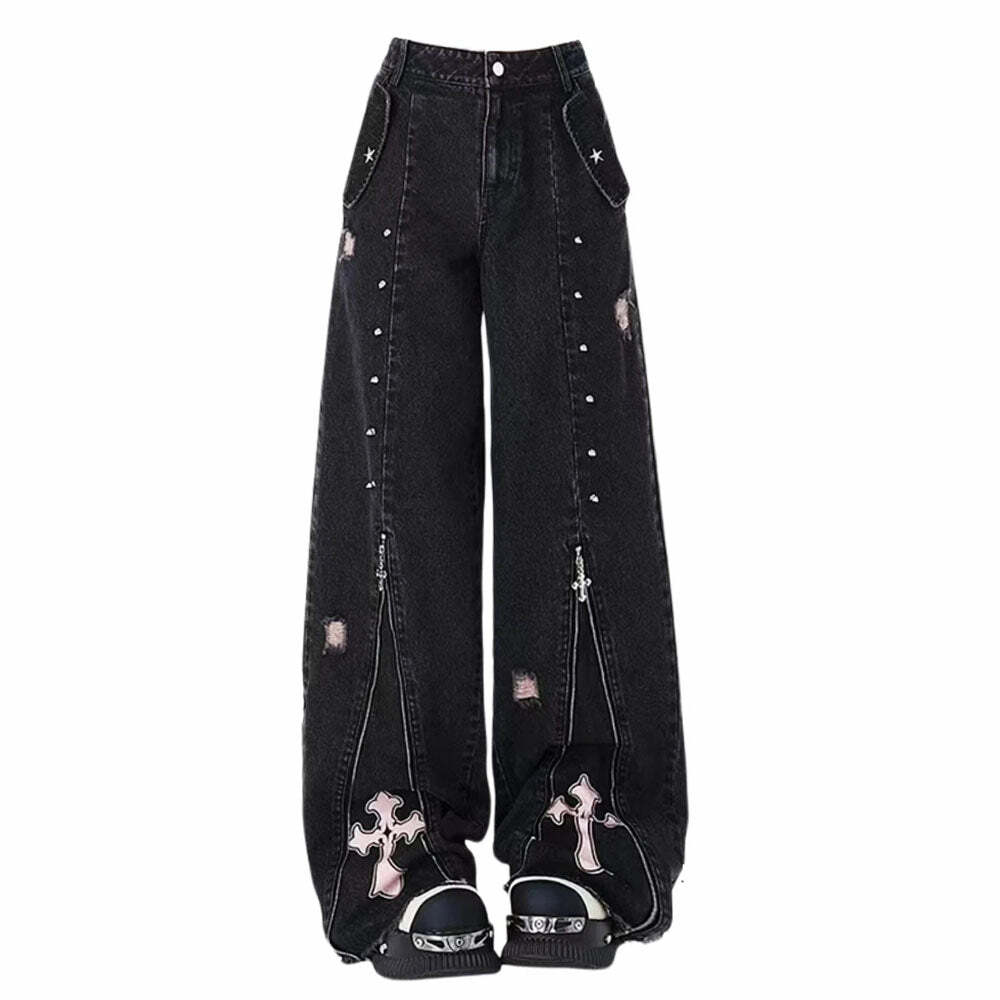 Pastel Goth Baggy Jeans: Trendy Outfit Ideas for Concerts & Casual Days