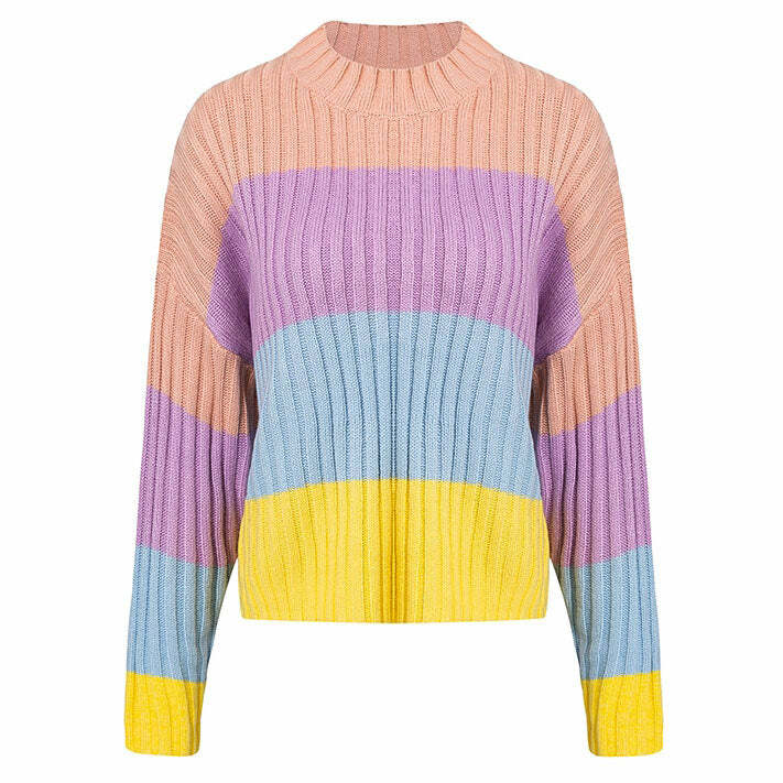 Pastel Rainbow Jumper: Trendy Outfit Ideas for Spring & Beyond