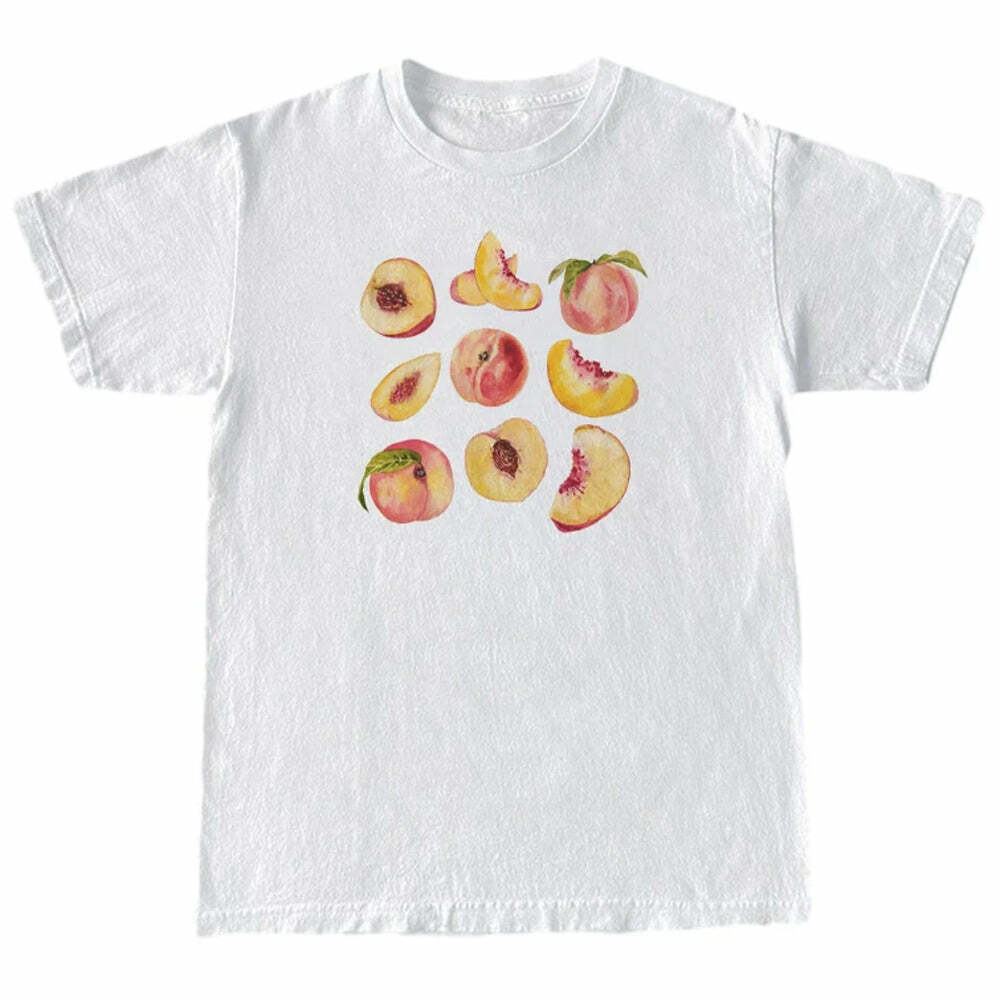 Peach Graphic T-Shirt: Trendy Outfit Ideas for Spring & Casual Outfits