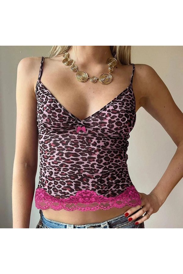 Pink Leopard Lace Trim Top: Chic Outfit Ideas for Every Occasion