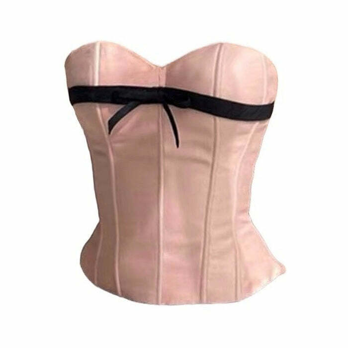 Pink Satin Bow Corset: Chic Outfit Ideas for Prom, Date Night