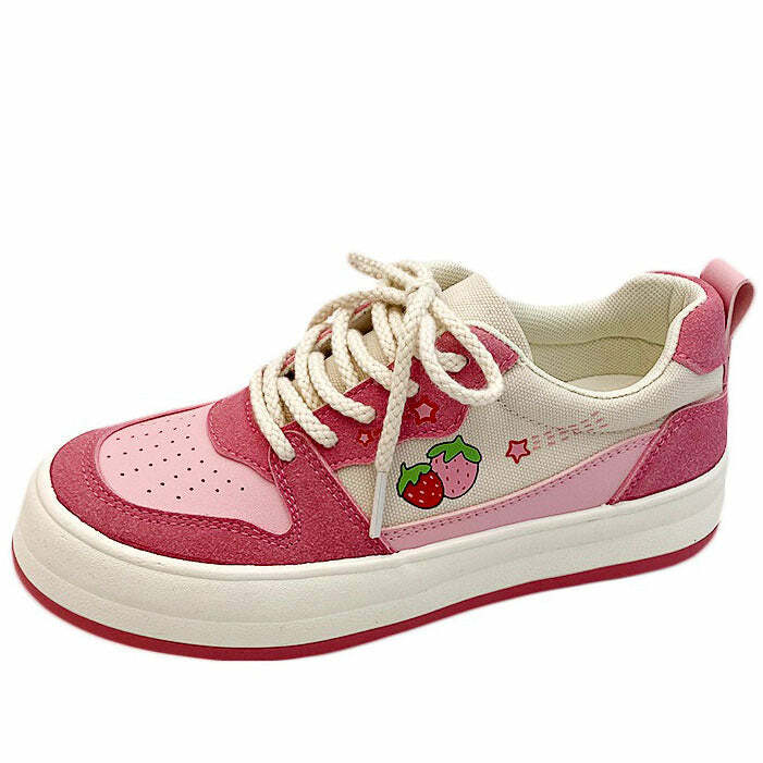 Pink Strawberry Sneakers: Perfect for Spring Outfits & Concert Outfit Ideas