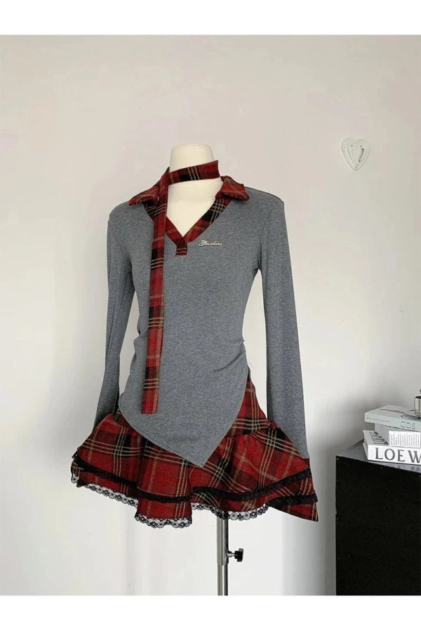 Plaid Punk Layered Outfit: Trendy Outfit Ideas for Concerts & Casual Days