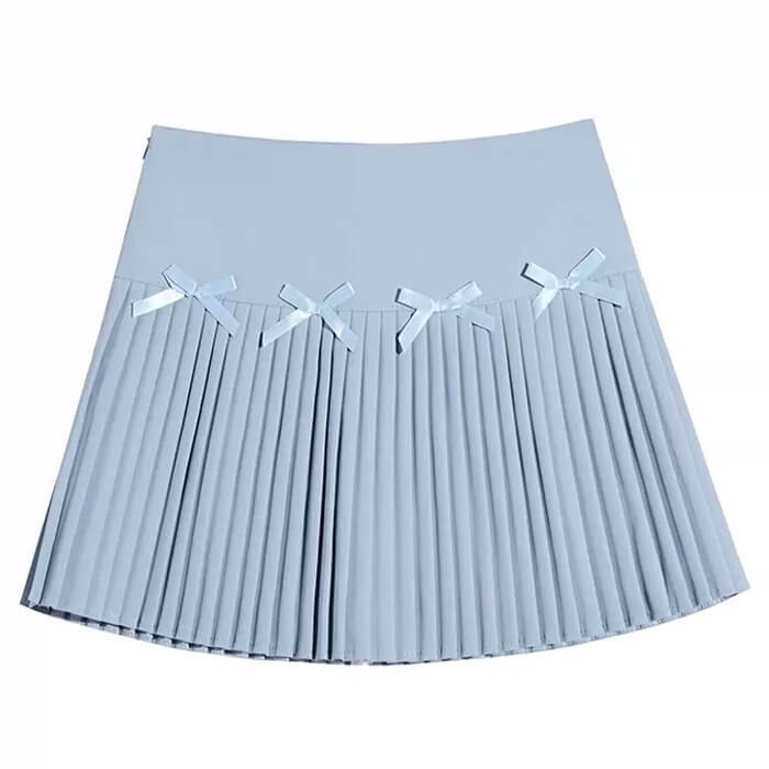 Playful Bows Pleated Mini Skirt: Cute Outfit Ideas for Every Occasion