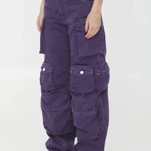 Plum Surge Pocket Pants - Cute 2000s Outfits, Y2K Fashion Inspiration