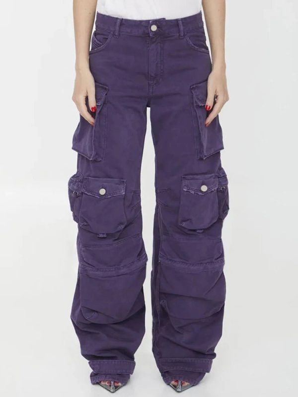 Plum Surge Pocket Pants - Cute 2000s Outfits, Y2K Fashion Inspiration