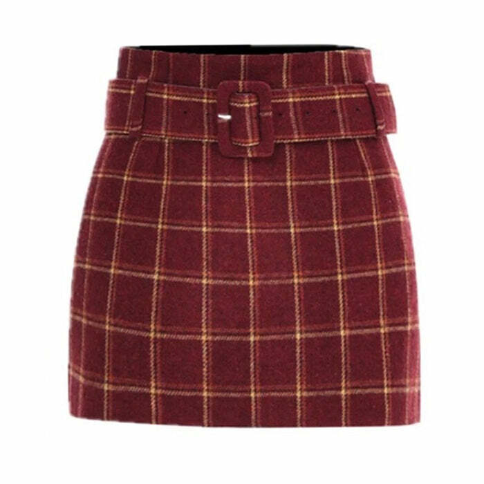 Pop of Red Plaid Skirt: Trendy Outfit Ideas for Spring & Concerts