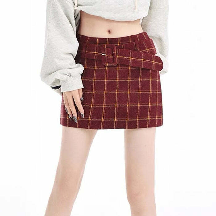 Pop of Red Plaid Skirt: Trendy Outfit Ideas for Spring & Concerts