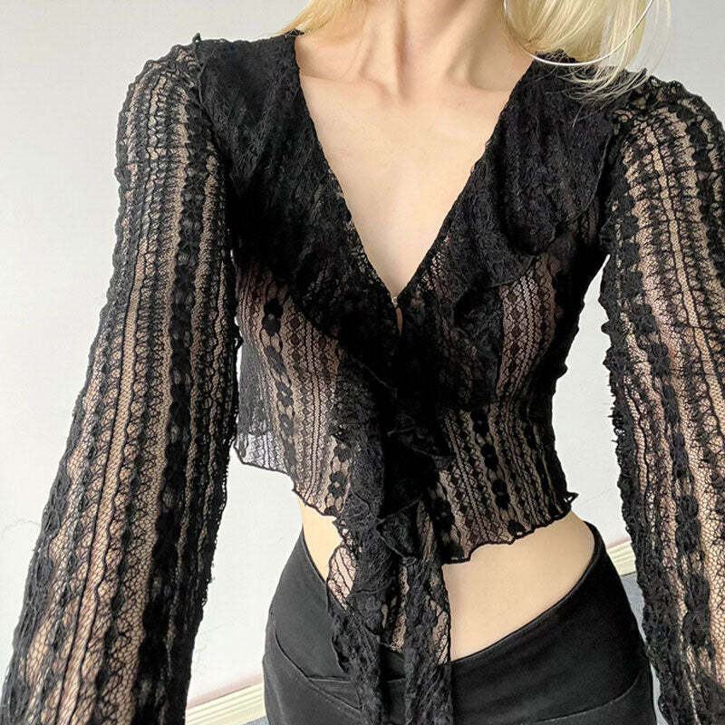 Portrait Mode Ruffle Lace Top: Chic Outfit Ideas for Every Occasion