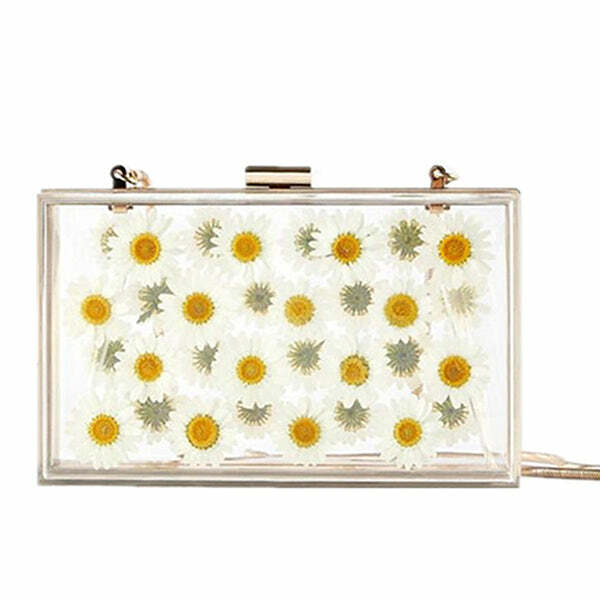 Pressed Flower Aesthetic Handbag: Perfect for Spring Outfits & Concerts