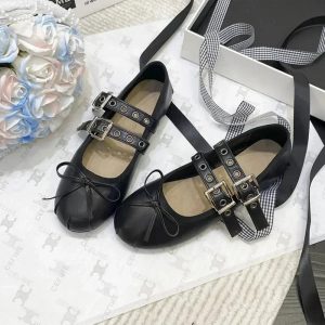 Punk Double Buckle Mary Janes: Perfect for Concerts & Casual Outfits