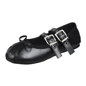 Punk Double Buckle Mary Janes: Perfect for Concerts & Casual Outfits