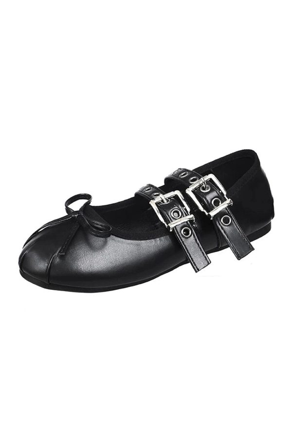 Punk Double Buckle Mary Janes: Perfect for Concerts & Casual Outfits