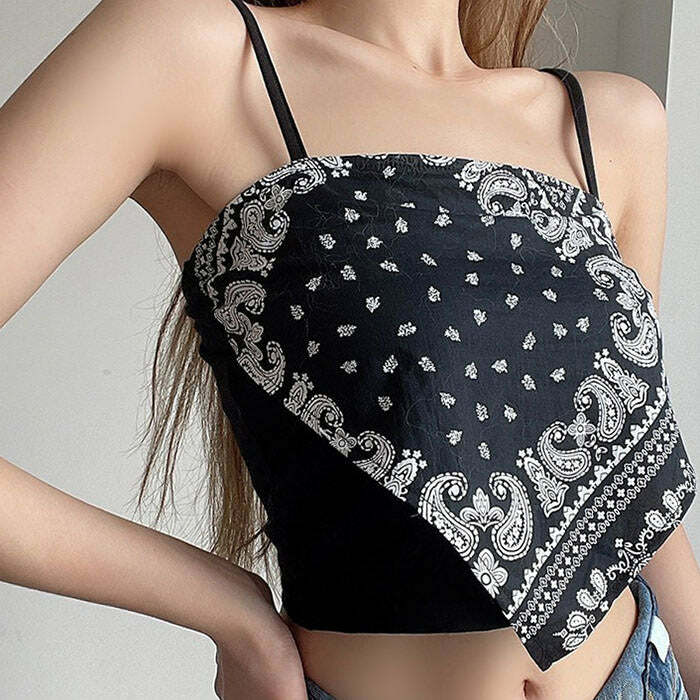 Rebel Bandana Tank Top: Trendy Outfit Ideas for Concerts & Casual Days