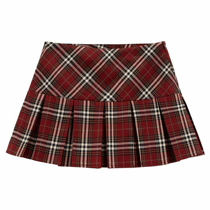 Red Plaid Grunge Pleated Skirt: Trendy Outfit Ideas for Every Occasion