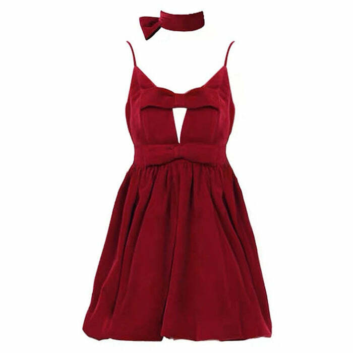 Red Velvet Halter Dress: Perfect for Prom, Date Night & Spring Outfits