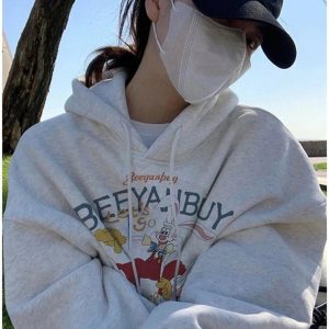 Retro Cartoon Graphic Hoodie: Trendy Outfit Ideas for Every Occasion