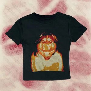 Retro Horror Graphic Baby Top | Cute 2000s Outfits & Y2K Fashion