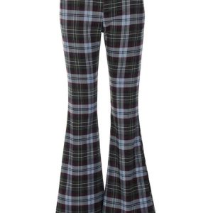 Retro Plaid Flare Pants: Trendy Outfit Ideas for Spring & Beyond