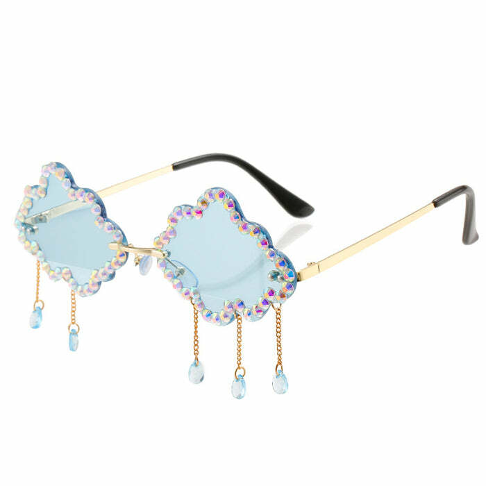 Rhinestone Cloud Glasses: Elevate Your Outfit with Stunning Accessories