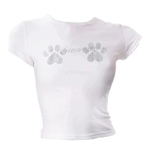 Rhinestone Paw Print Baby Top: Cute Outfit Ideas for Every Occasion