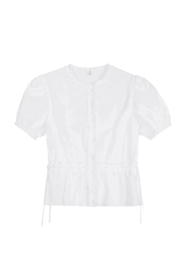 Ruffled Elegance Button-Up Blouse: Chic Outfit Ideas for Every Occasion