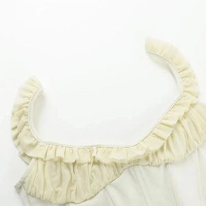 Ruffled Sweetheart Corset Top: Perfect for Spring Outfits & Date Nights