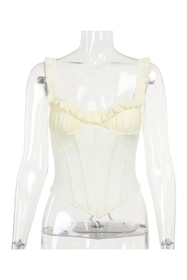 Ruffled Sweetheart Corset Top: Perfect for Spring Outfits & Date Nights